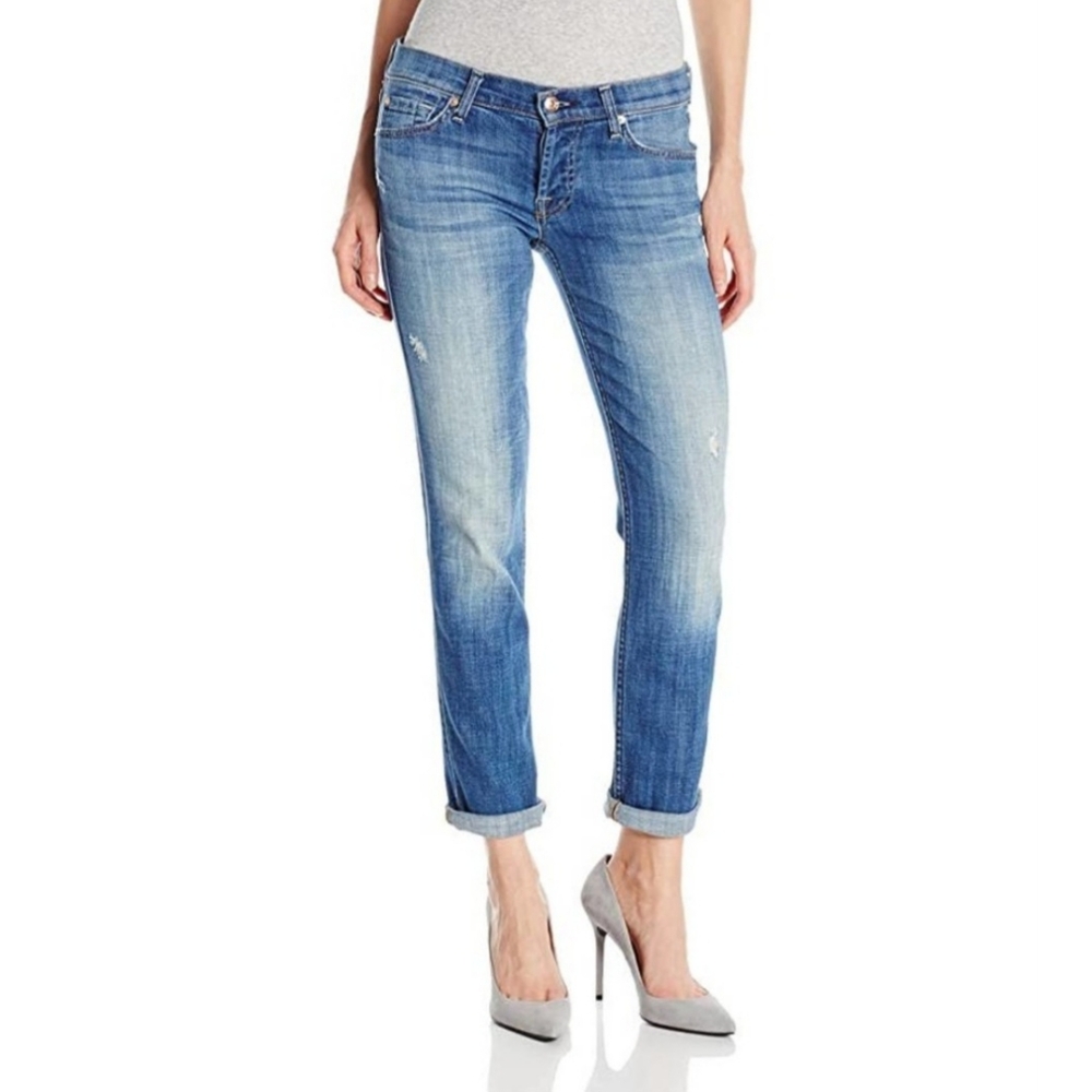 7 For All Mankind Josephina Skinny Boyfriend Jeans Womans size 23